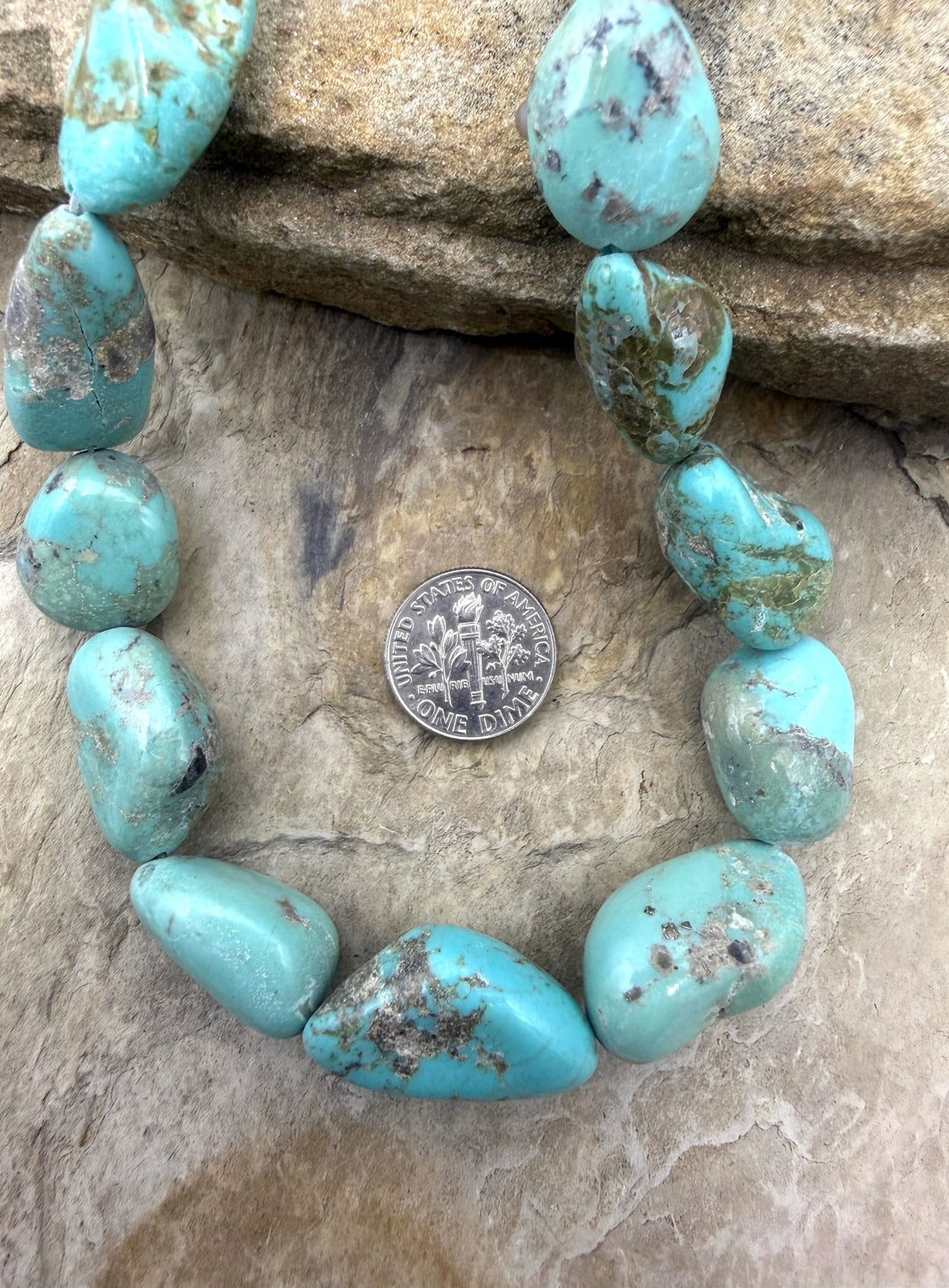 Campitos (Mexico) Turquoise with Pyrite BIG Graduated