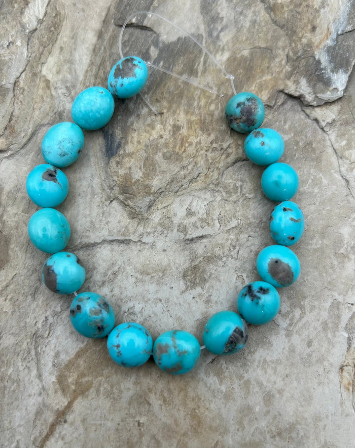 Campitos Turquoise (Mexico) Smooth Oval Nugget Beads