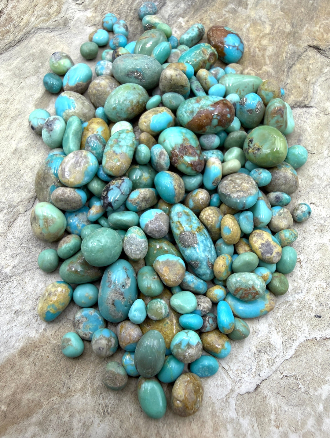 Campitos Turquoise (Mexico) Tumbled Undrilled Small Nuggets