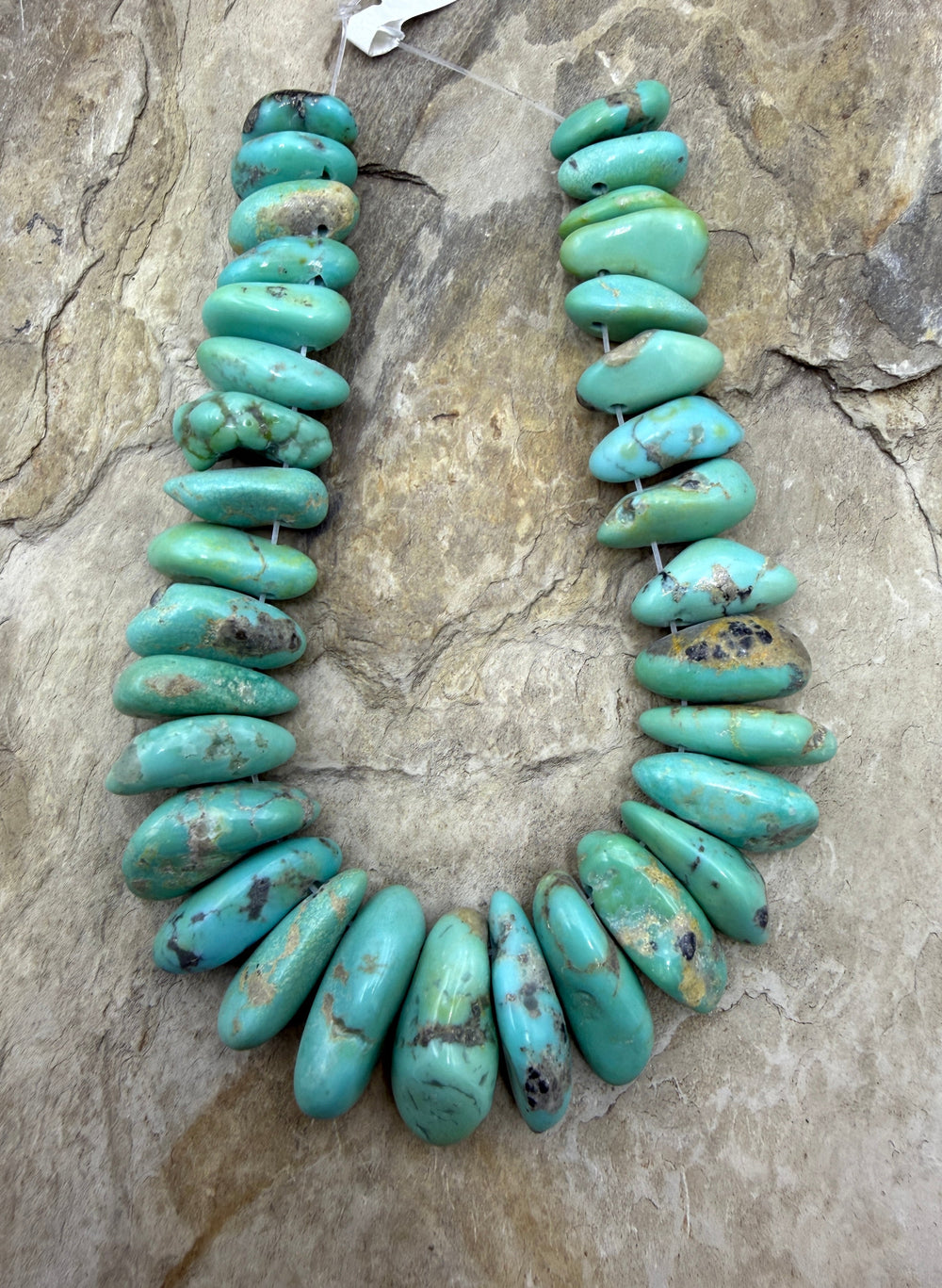 Campitos Turquoise (Mexico) with Pyrite Graduated Focal