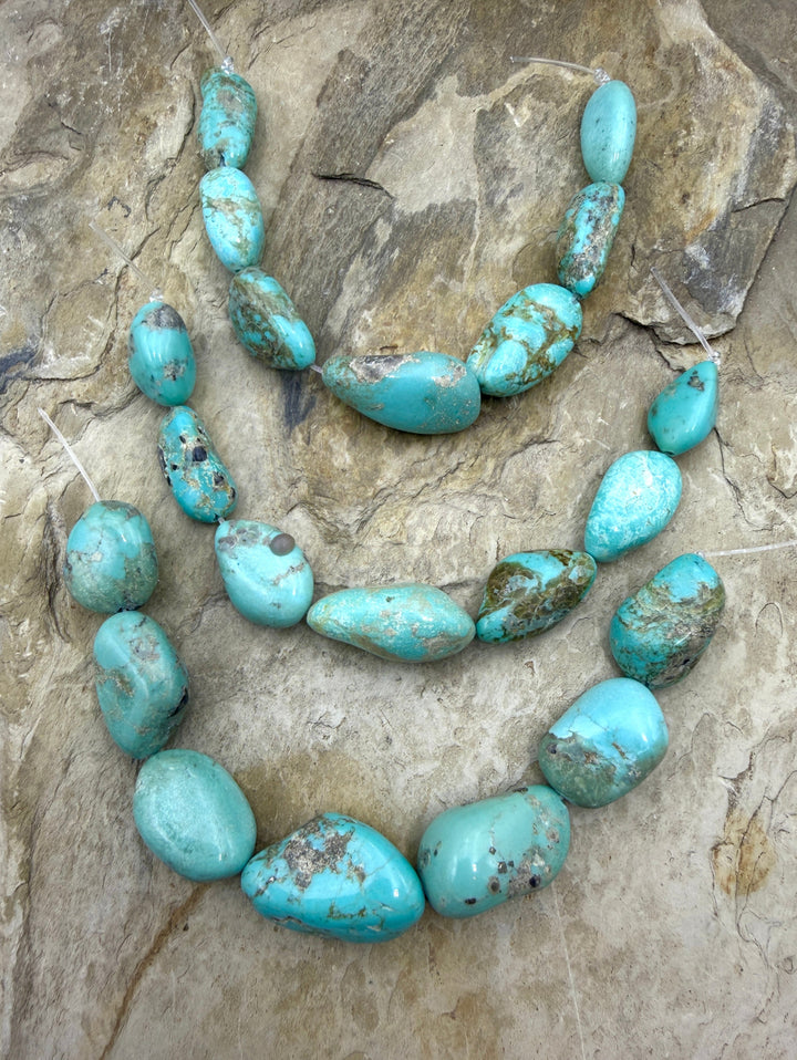 Campitos Turquoise (Mexico) With Pyrite Matrix Large Focal