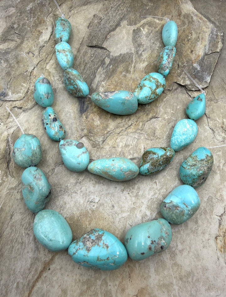 Campitos Turquoise (Mexico) With Pyrite Matrix Large Focal