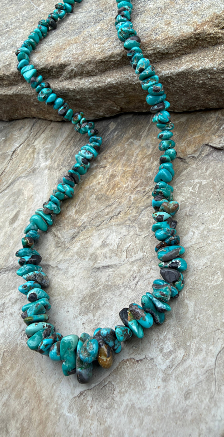Carico Lake Turquoise (Nevada) Graduated Nugget Beads