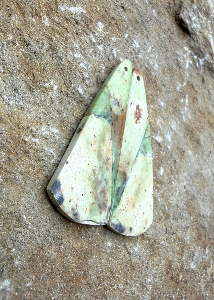 Chrome Chalcedony (Australia) Matching Earring Slab Bead