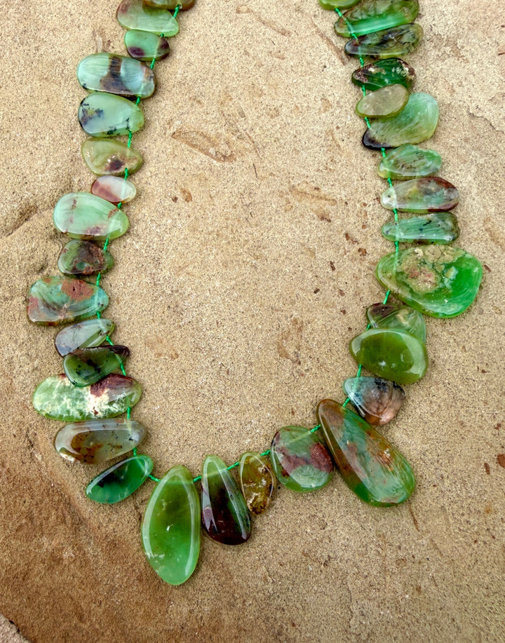 Chrysoprase (Australia) Designer Bead Strand 18 inch Strand