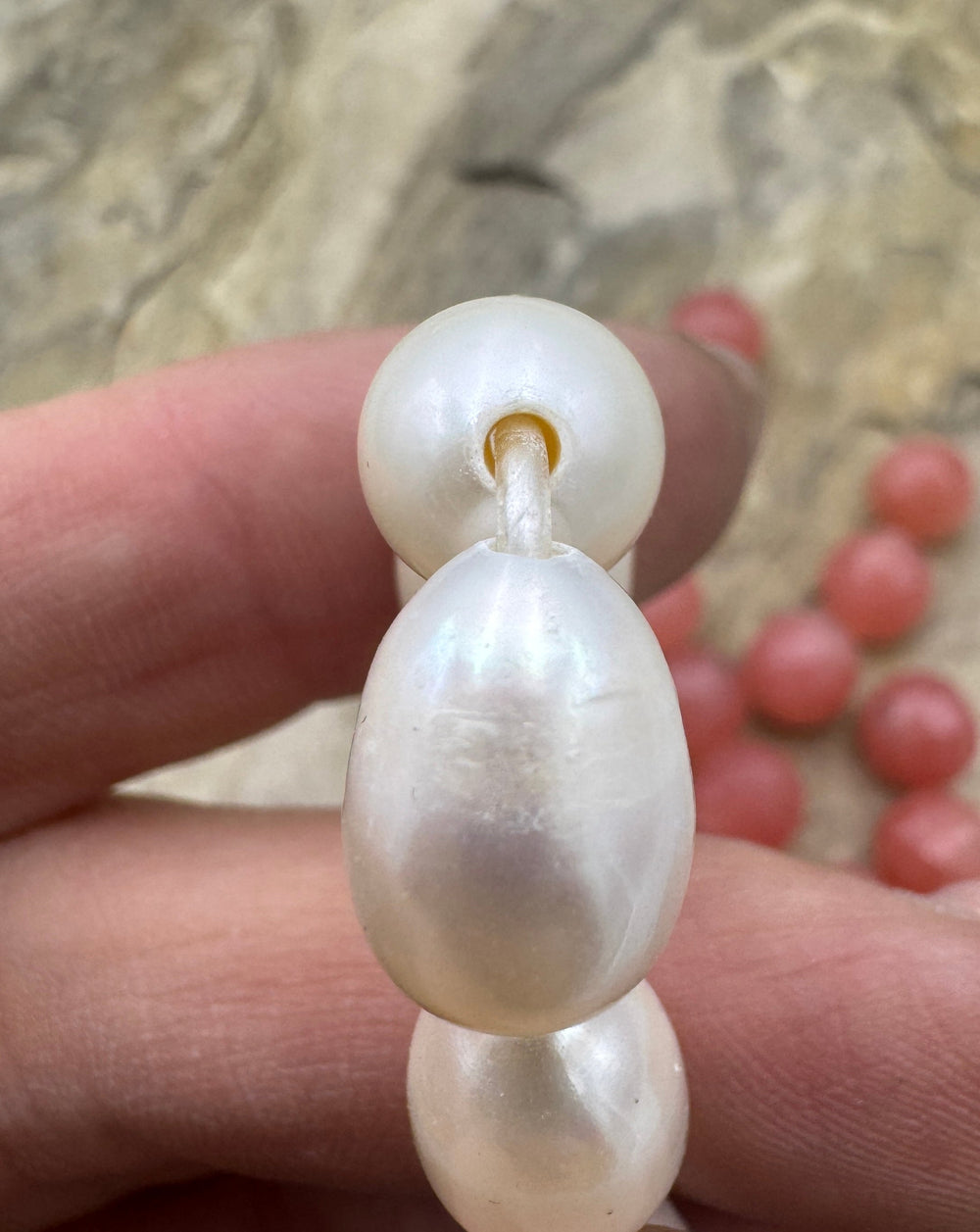 CLOSEOUT LOT Large Hole Pearl 6.5’’ Strand and Faceted
