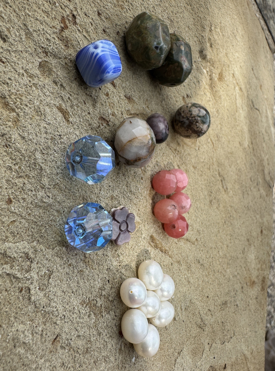 CLOSEOUT LOT Mixed Beads Fresh Water Pearls Quartz and More