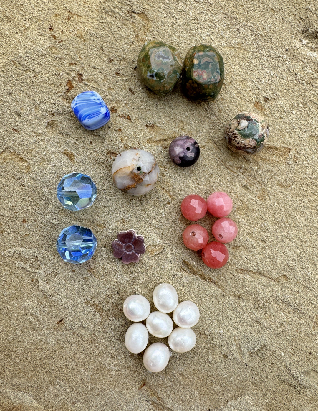 CLOSEOUT LOT Mixed Beads Fresh Water Pearls Quartz and More