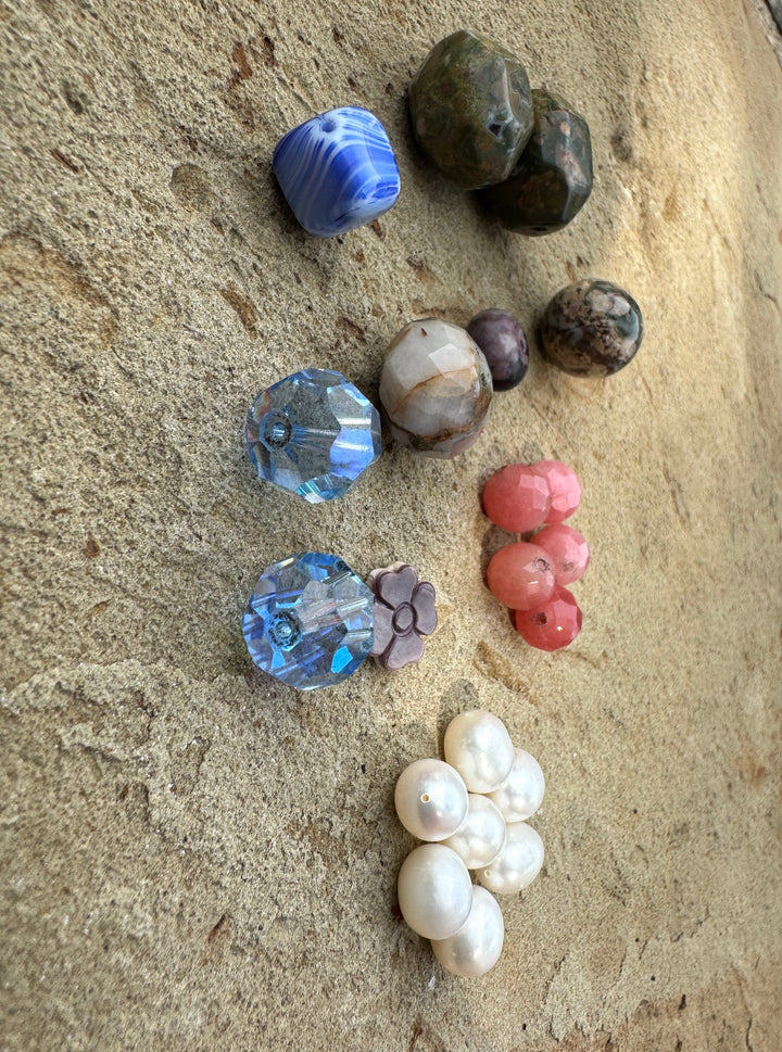 CLOSEOUT LOT Mixed Beads Fresh Water Pearls Quartz and More
