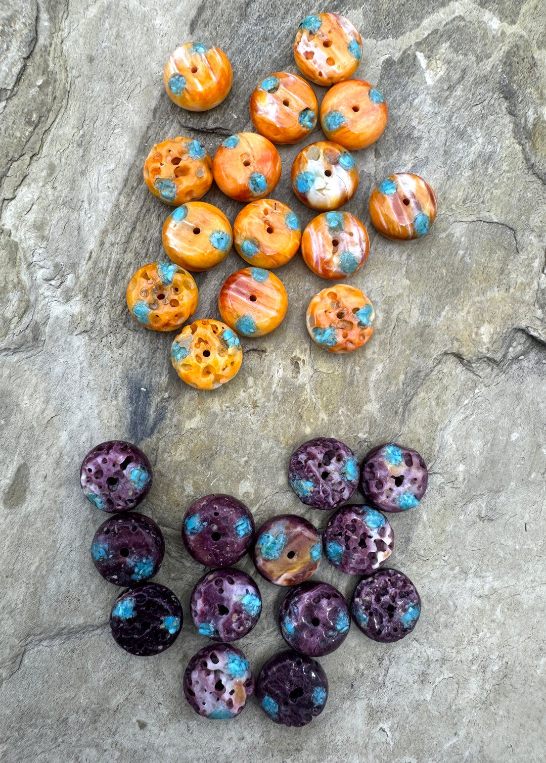 CLOSEOUT LOT Mixed Beads Spiny Oyster with Turquoise Inlay