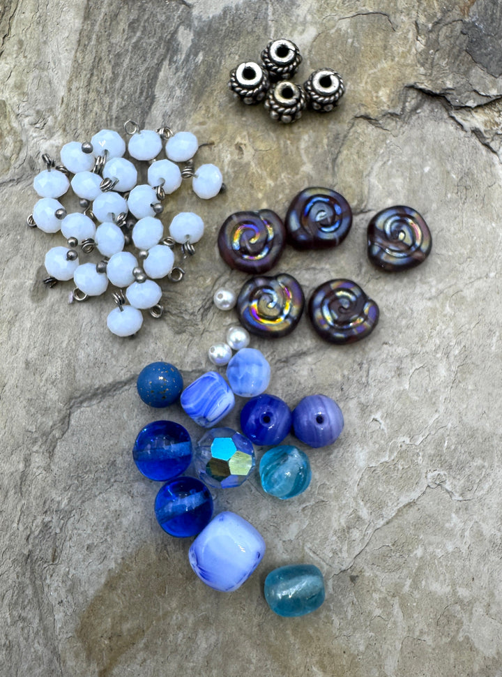 CLOSEOUT LOT Mixed Glass and Medal Beads - Mixed Lot