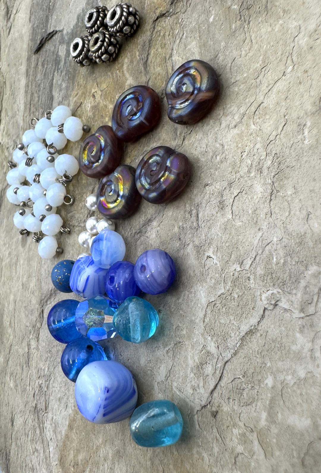 CLOSEOUT LOT Mixed Glass and Medal Beads - Mixed Lot