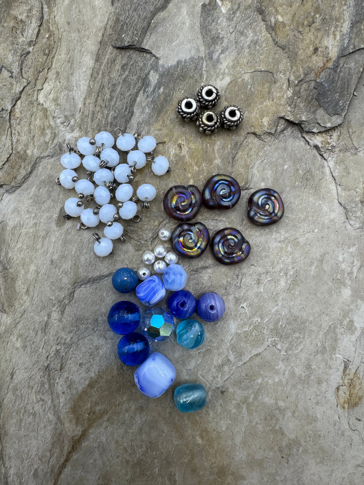 CLOSEOUT LOT Mixed Glass and Medal Beads - Mixed Lot