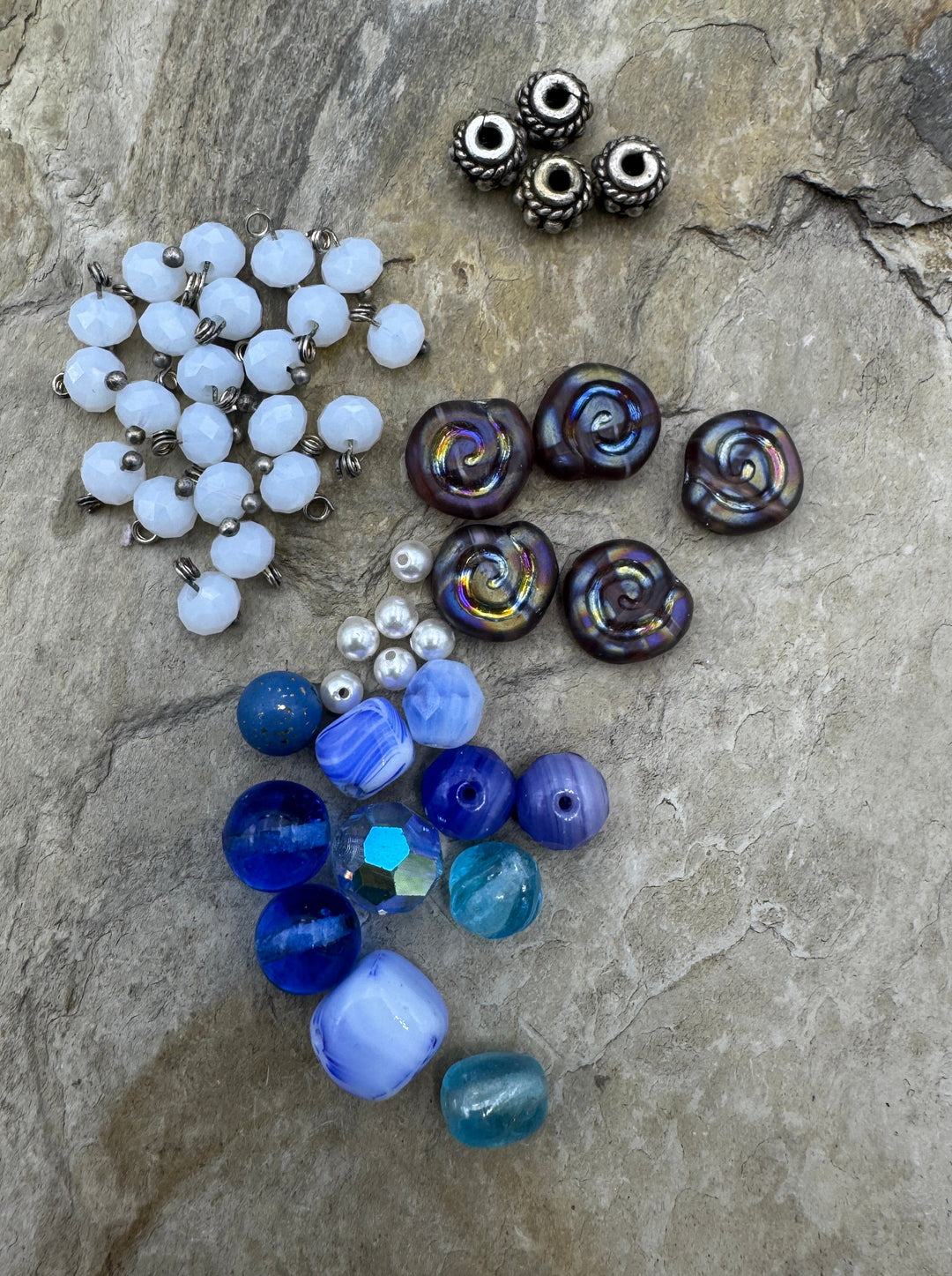 CLOSEOUT LOT Mixed Glass and Medal Beads - Mixed Lot
