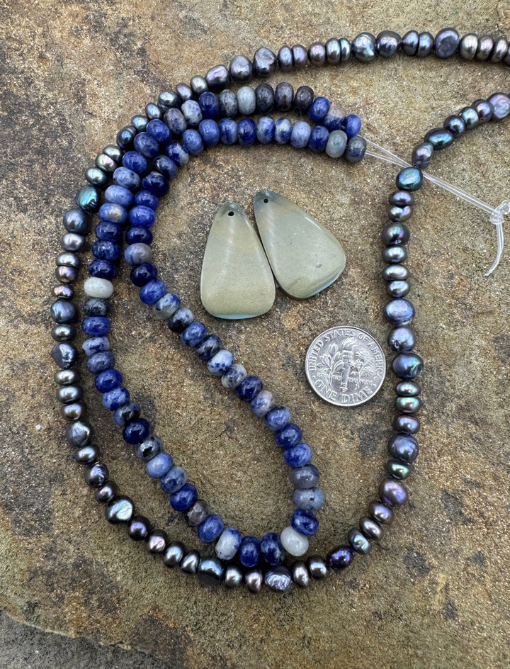 CLOSEOUT LOT Mixed LOT of Beads and Earring Slab Pair