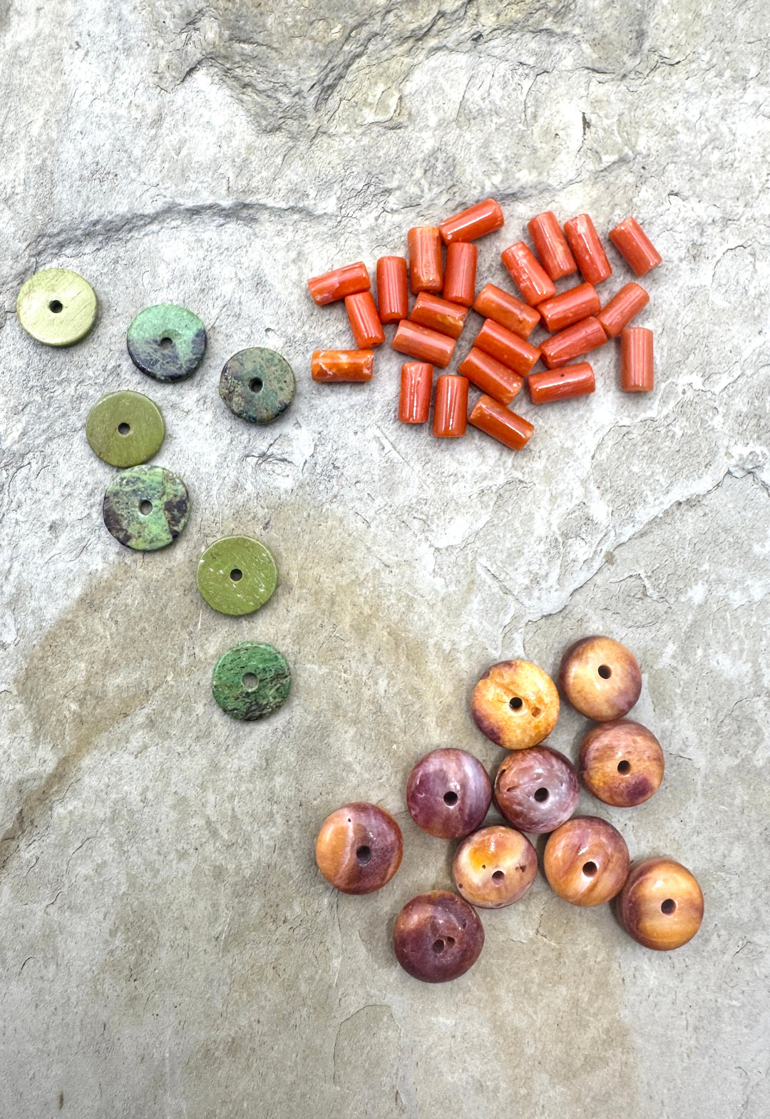 CLOSEOUT LOT ofPriemium Beads Gaspeite Natural Coral