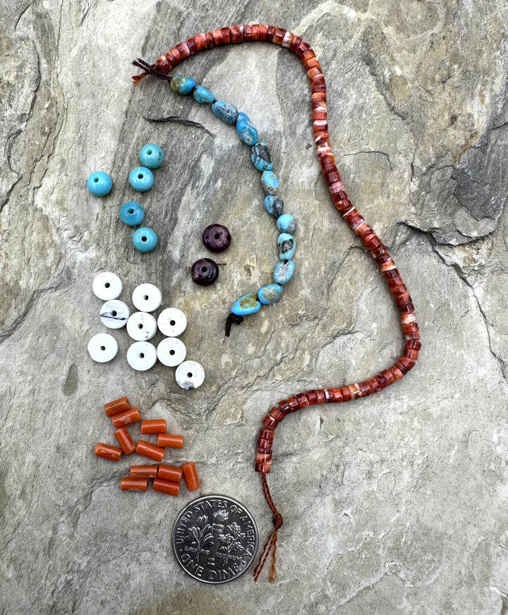 CLOSEOUT LOT Priemium Beads Spiny Oyster White Buffalo
