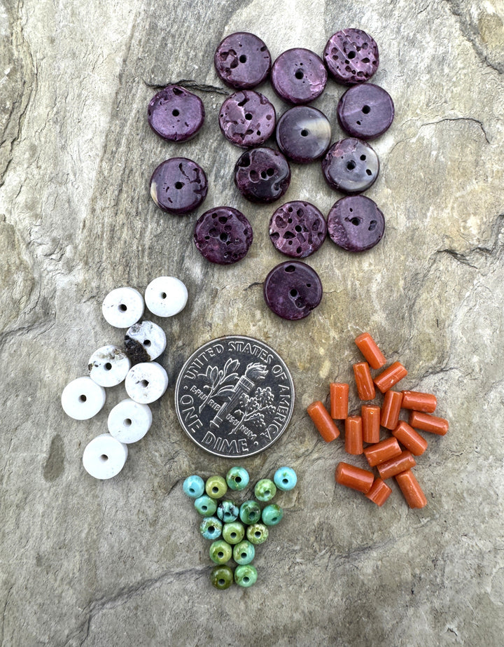 CLOSEOUT LOT Priemium Beads Spiny Oyster White Buffalo