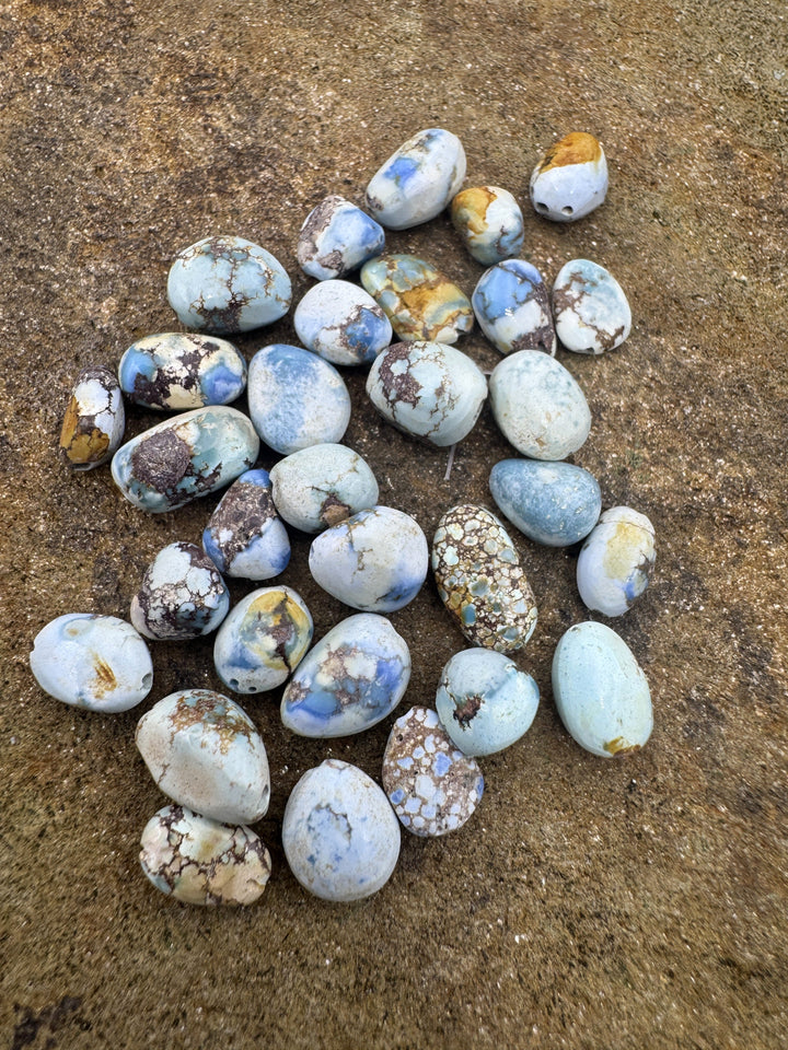 CLOSEOUT RARE Golden Hills Turquoise (Kazakhstan) Rounded