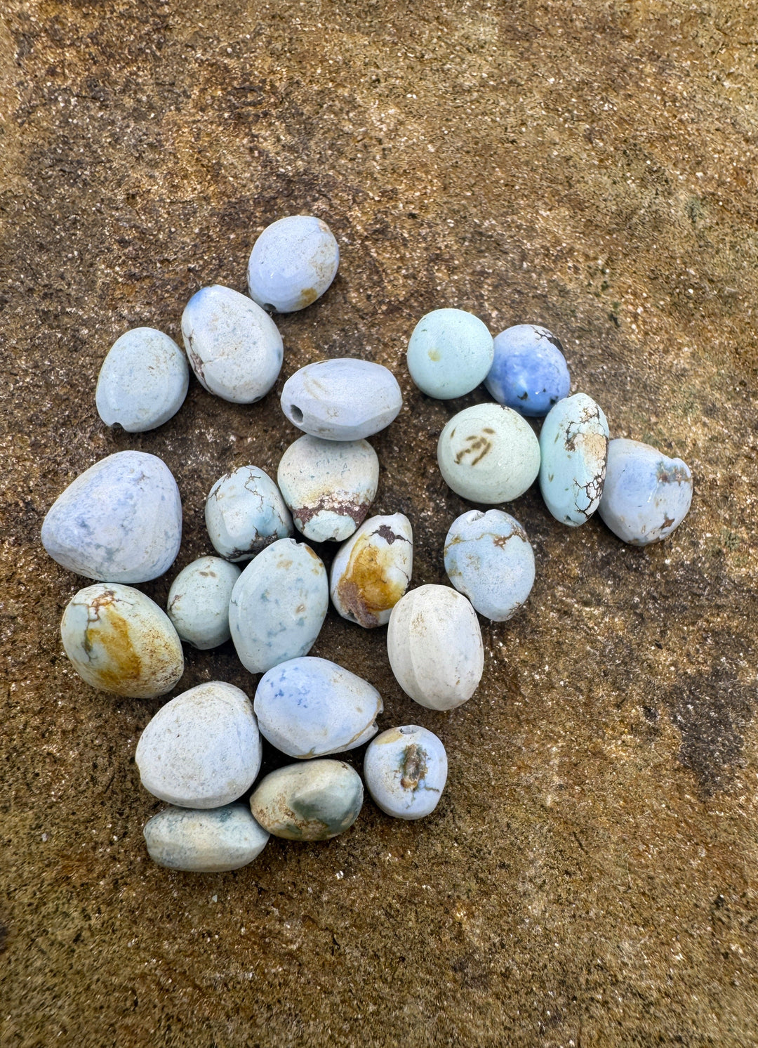 CLOSEOUT RARE Golden Hills Turquoise (Kazakhstan) Rounded