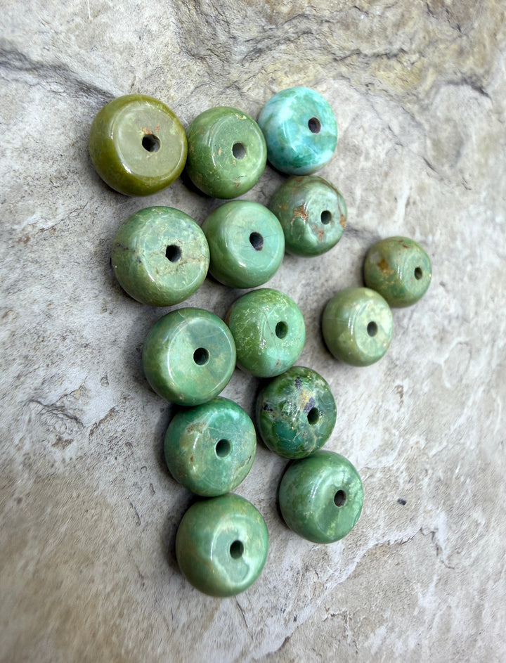 CLOSEOUT Royston Turquoise (NV) LOT of 14 7mm Rondelle