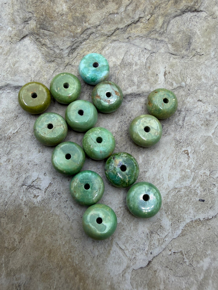 CLOSEOUT Royston Turquoise (NV) LOT of 14 7mm Rondelle