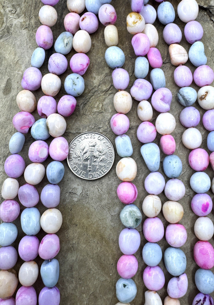 Cotton Candy Opal (Dyed) Mixed Pastel Color 6-8mm Rounded