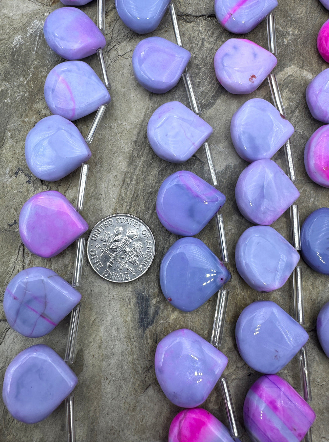 Cotton Candy Opal (Dyed) Pink and Purple Color 16x16mm