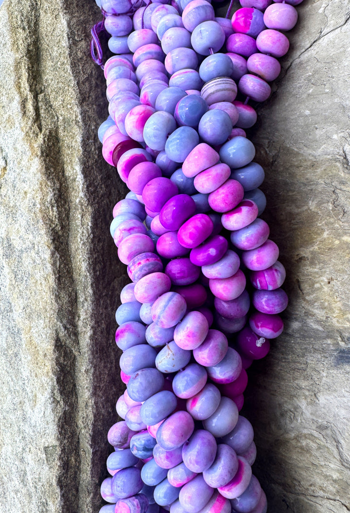 Cotton Candy Opal (Dyed) Pink and Purple Color 9mm