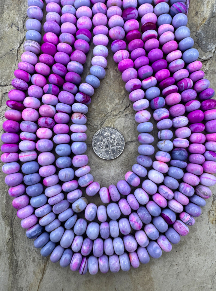 Cotton Candy Opal (Dyed) Pink and Purple Color 9mm