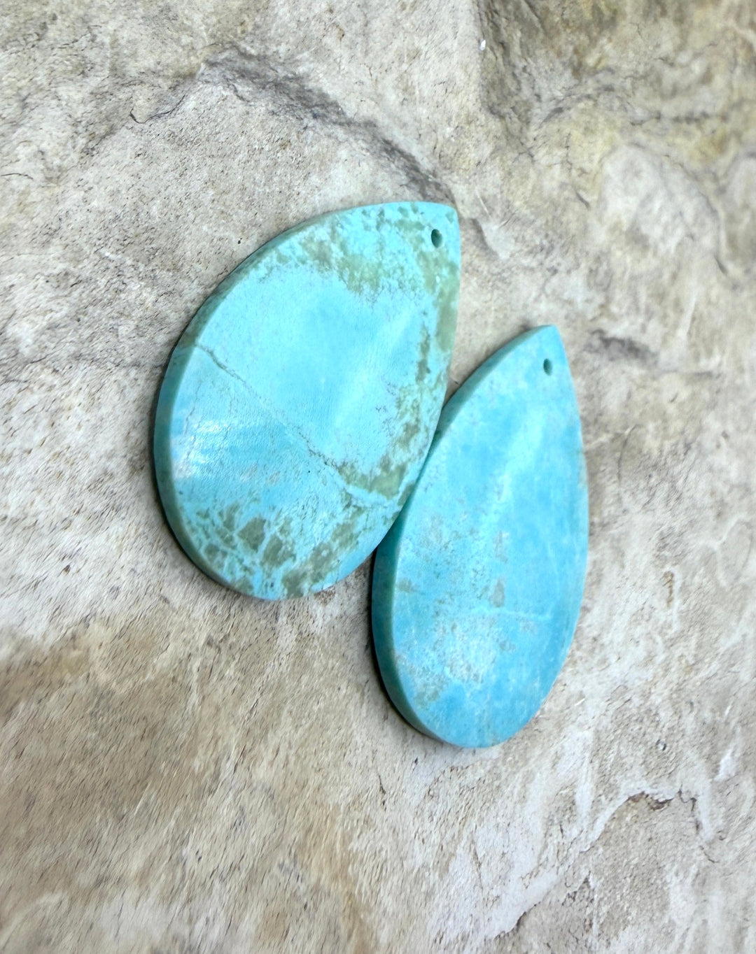 Cripple Creek Turquoise (Colorado) Matching Earring Slab