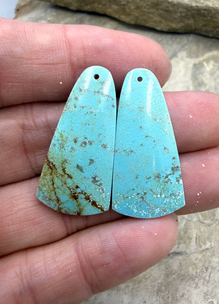 Cripple Creek Turquoise (Colorado) Matching Earring Slab