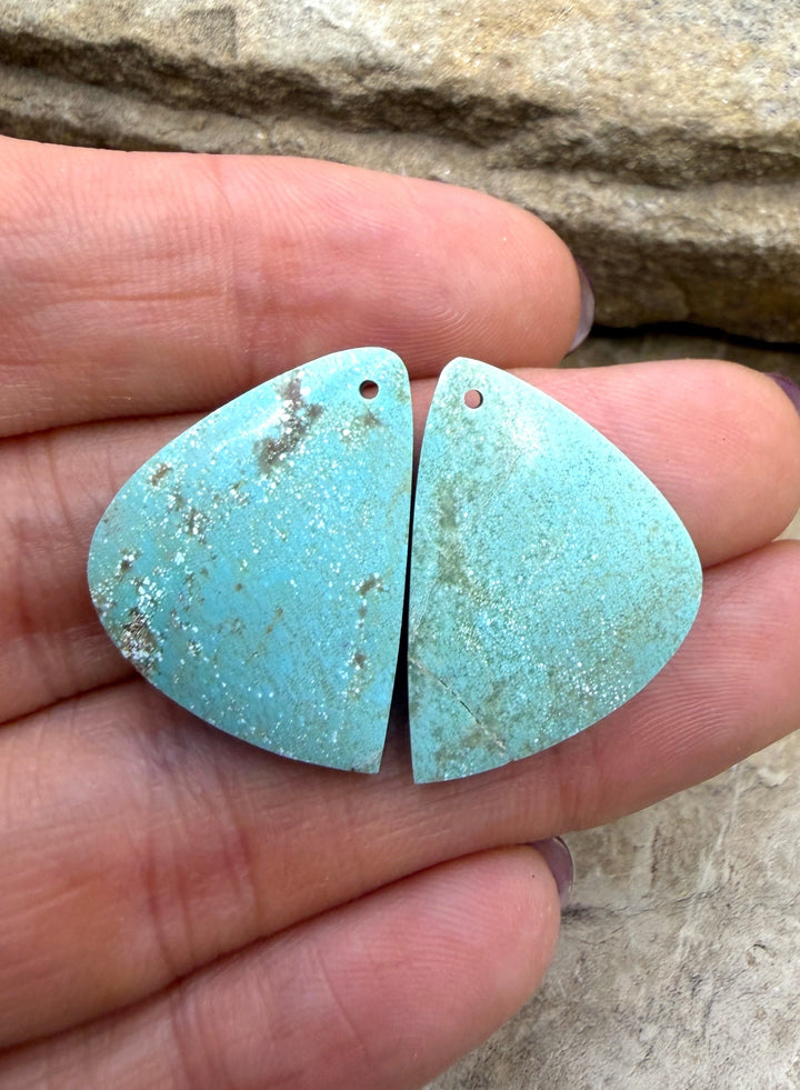 Cripple Creek Turquoise (Colorado) Matching Earring Slab