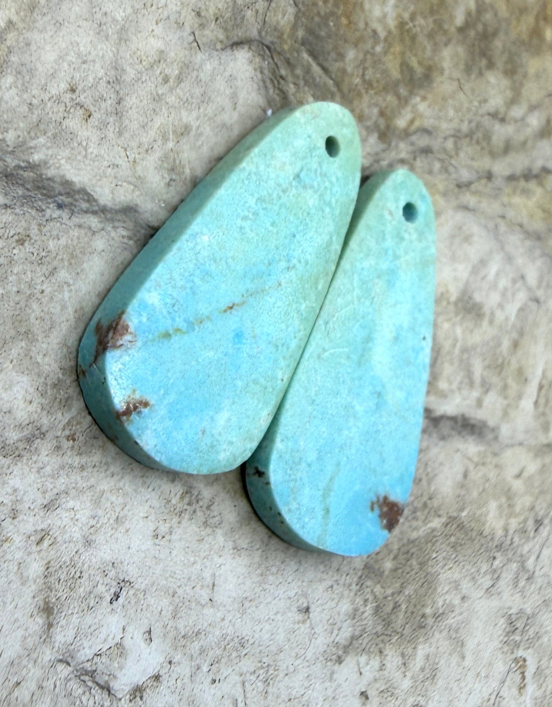 Cripple Creek Turquoise (Colorado) Matching Earring Slab