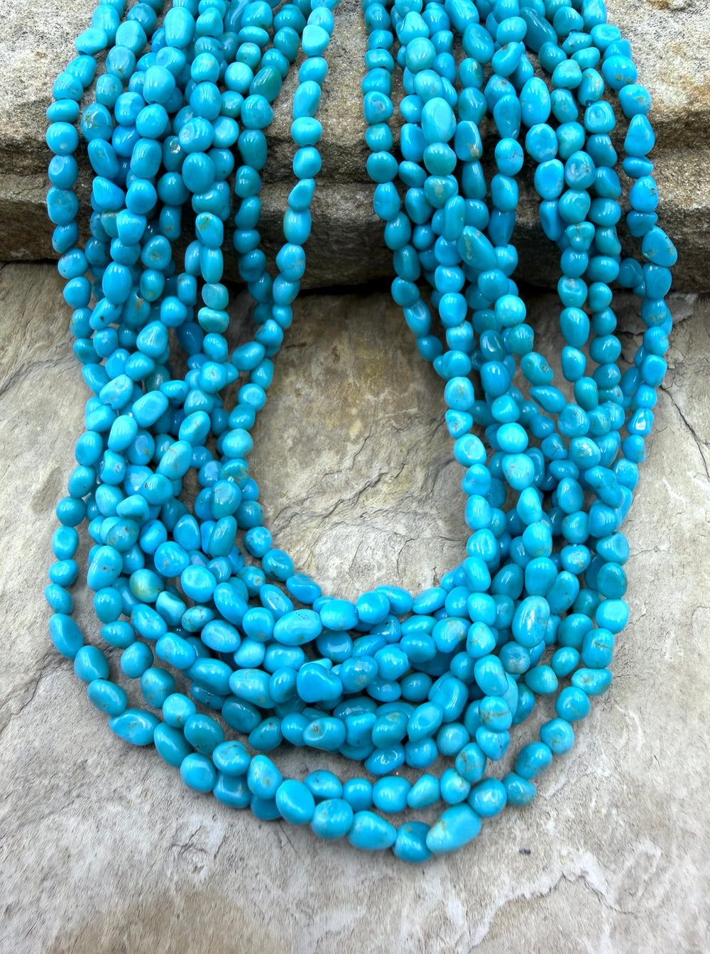 Deep Blue Sleeping Beauty Turquoise (AZ) Smooth Nugget