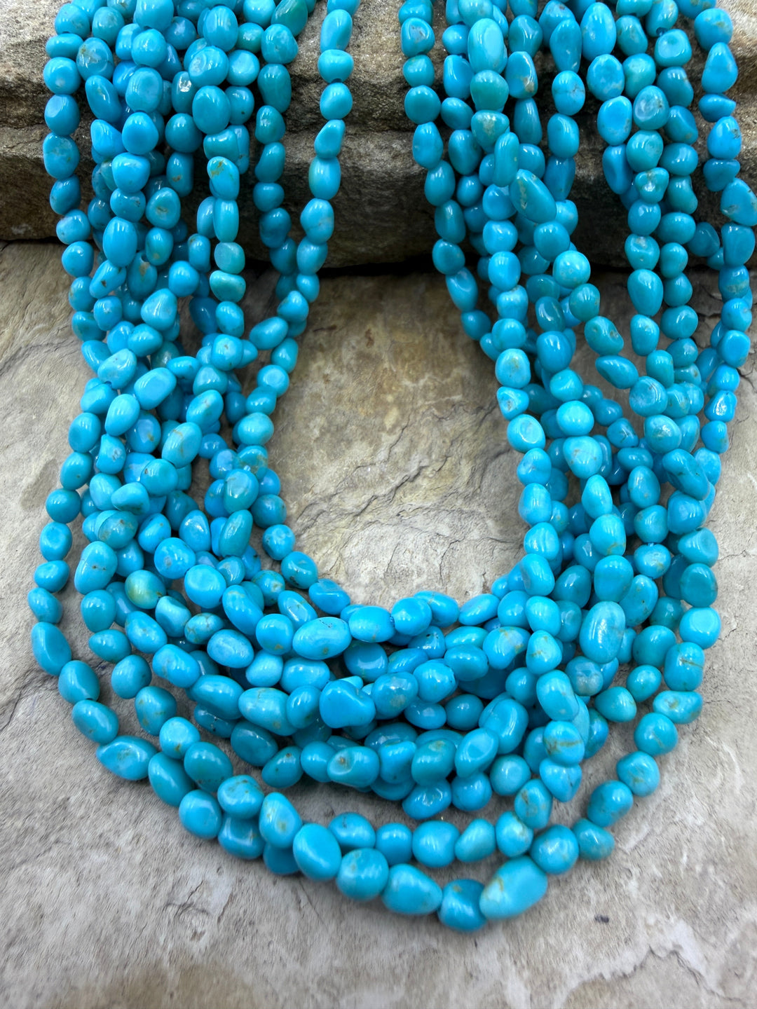 Deep Blue Sleeping Beauty Turquoise (AZ) Smooth Nugget