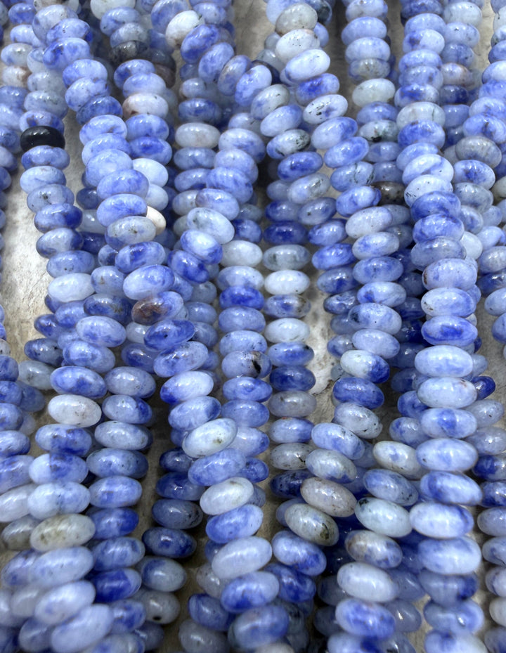 Denim Lapis 4x2mm Rondelle Beads 15.5inch Strand - Lapis