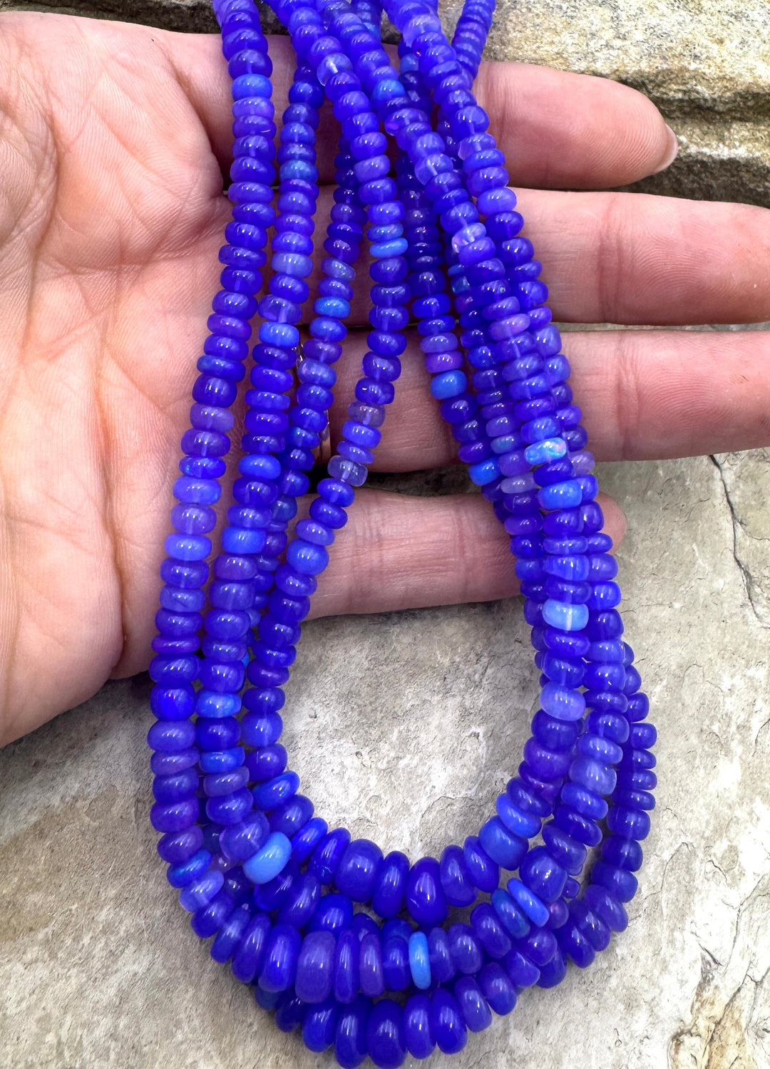 Electric Purple Ethiopian Opal (Dyed) 4-7mm Irregular