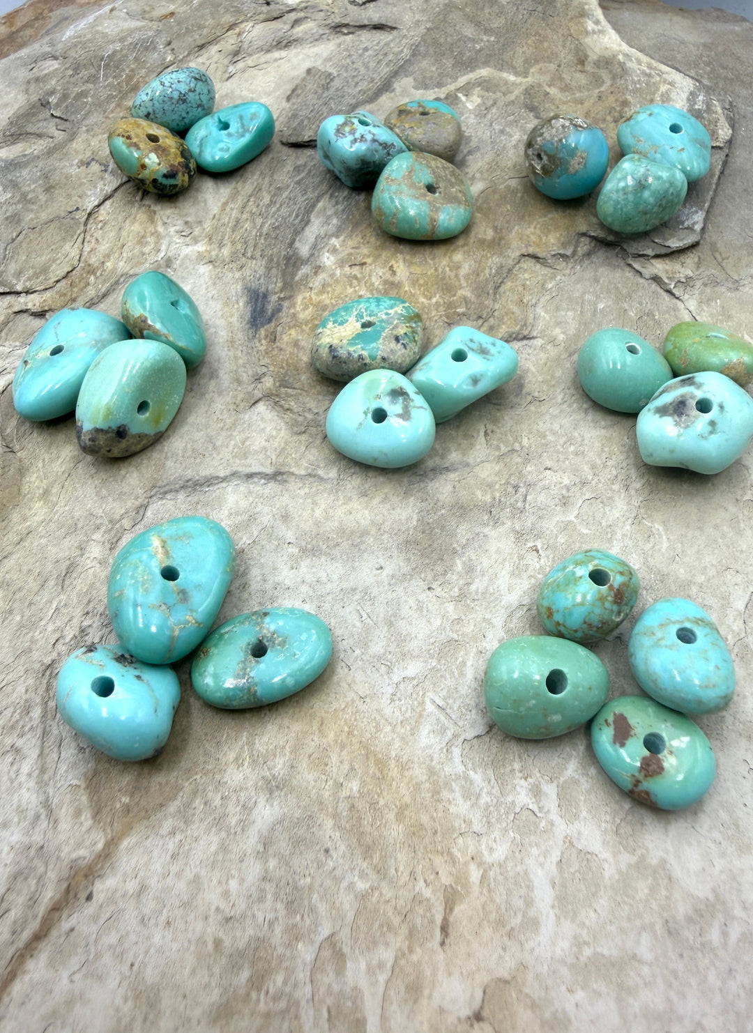 Elisa Turquoise (Mexico) Large Hole Bead Sets One Set
