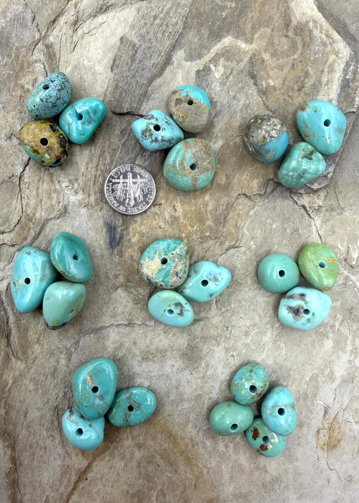 Elisa Turquoise (Mexico) Large Hole Bead Sets One Set