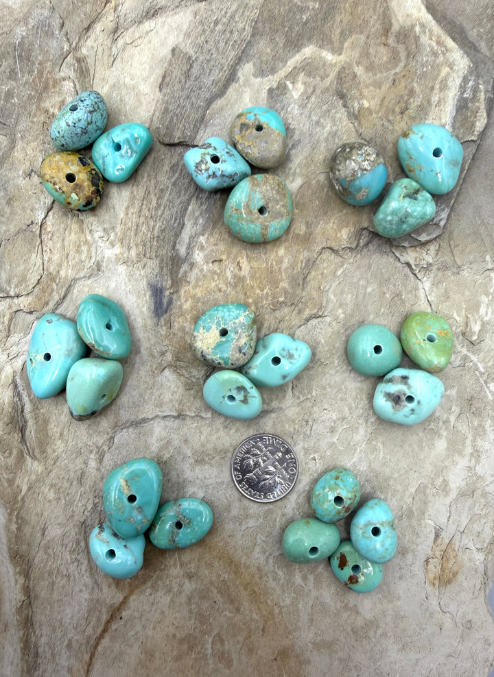 Elisa Turquoise (Mexico) Large Hole Bead Sets One Set