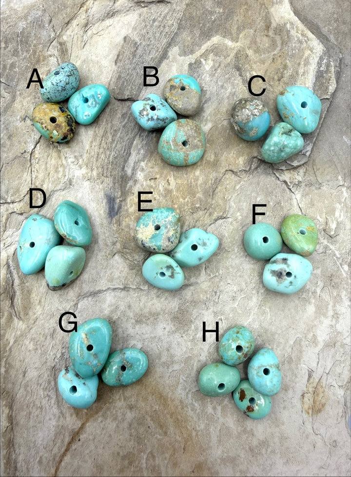 Elisa Turquoise (Mexico) Large Hole Bead Sets One Set