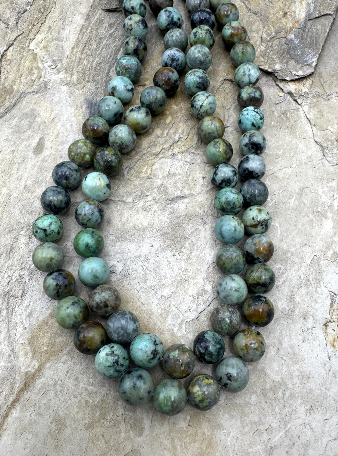 *Estate Collection Special* African Turquoise 10mm Smooth
