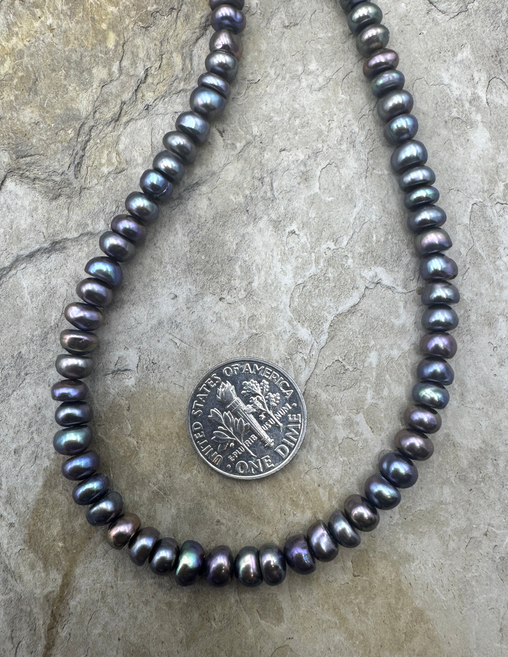 *Estate Collection Special* Freshwater 5mm Peacock Button