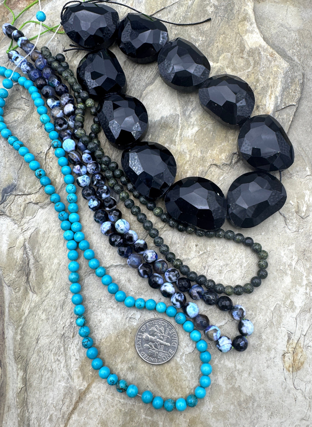 *Estate Collection Special* LOT of 4 Mixed Strands Black