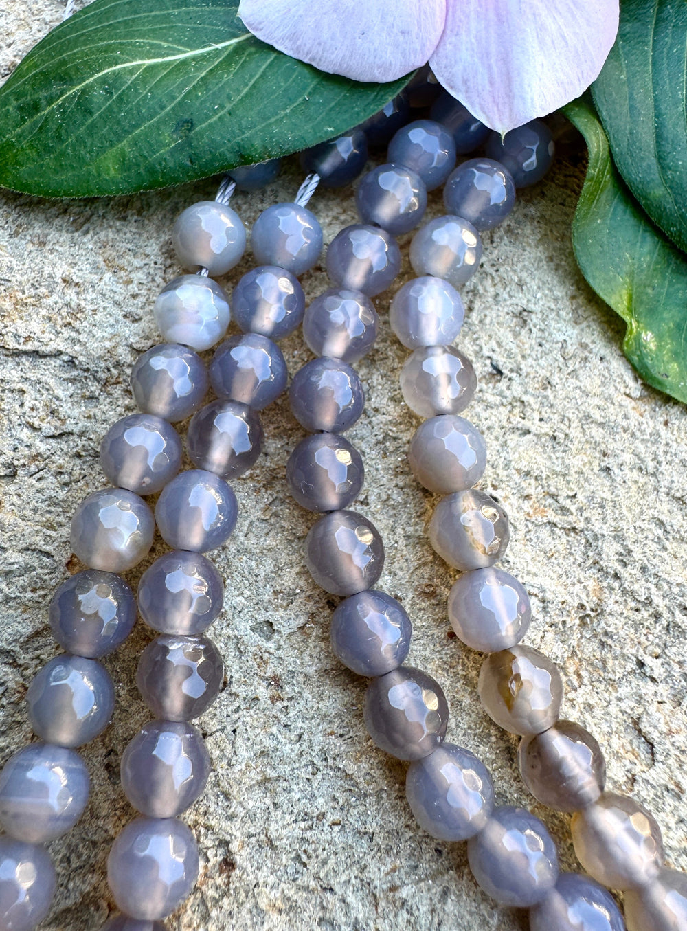 *Estate Collection Special* Milky Grey Quartz 6mm Faceted