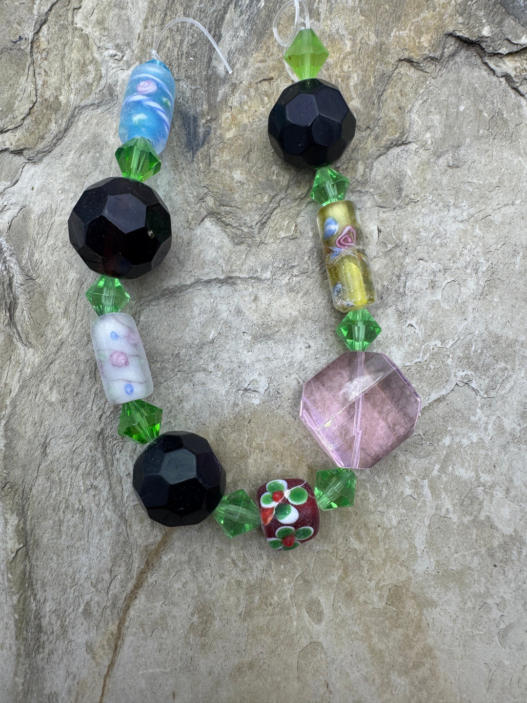 *Estate Collection Special* Mixed Glass Bead Strand 8 inch