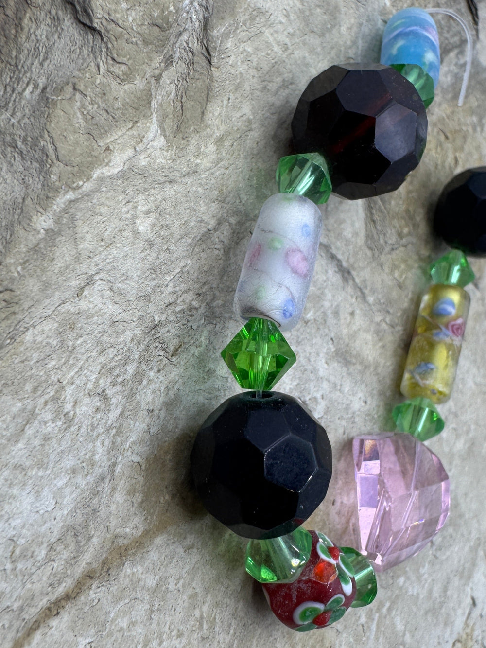 *Estate Collection Special* Mixed Glass Bead Strand 8 inch