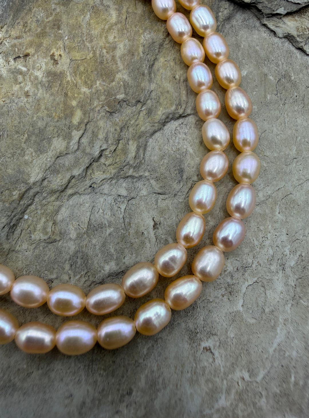 Estate Collection Special; Shimmery Peach Oval Freshwater