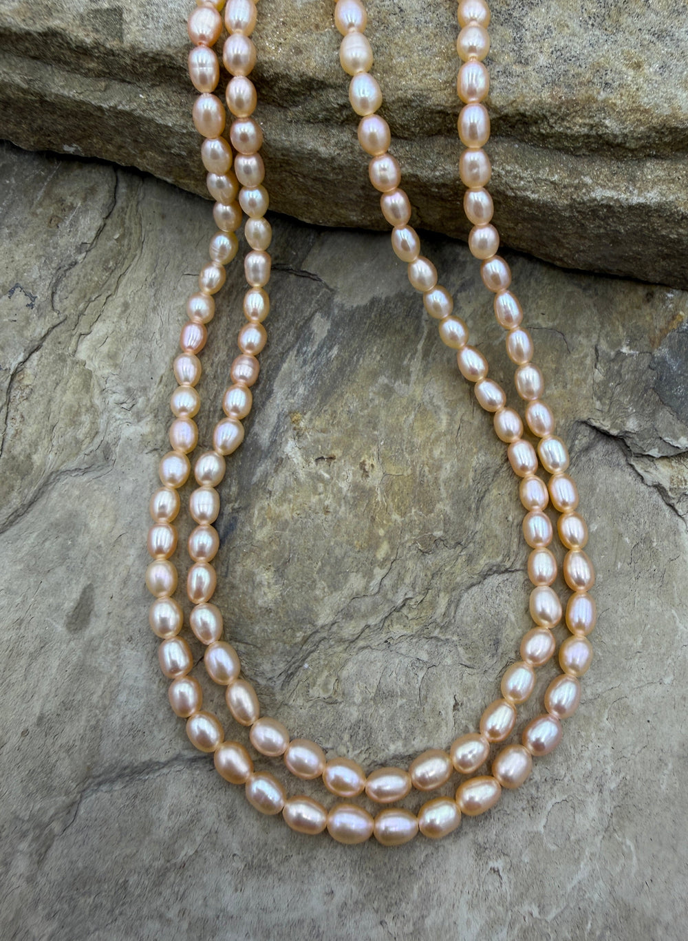 Estate Collection Special; Shimmery Peach Oval Freshwater